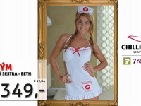 Aktuální akce - Sexy kostým - zdravotní sestřička Beth se slevou 41%